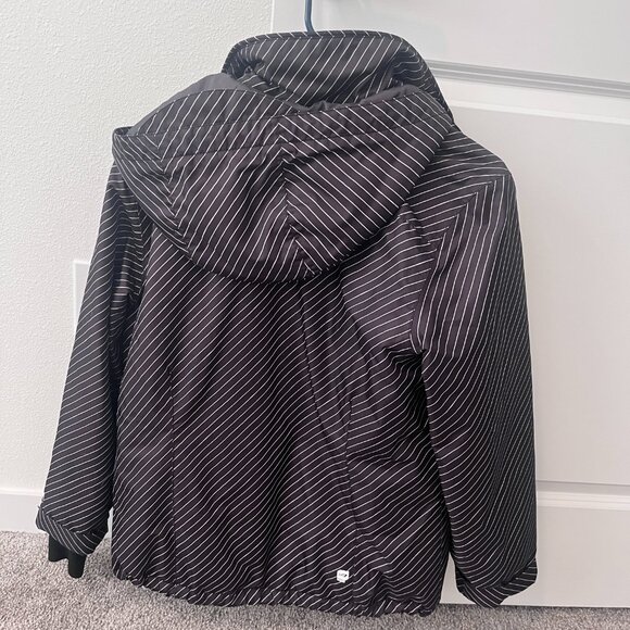 Orage Black Pinstripe Snowboard Jacket w/ Hood – Insulated – Women’s M - Picture 5 of 6